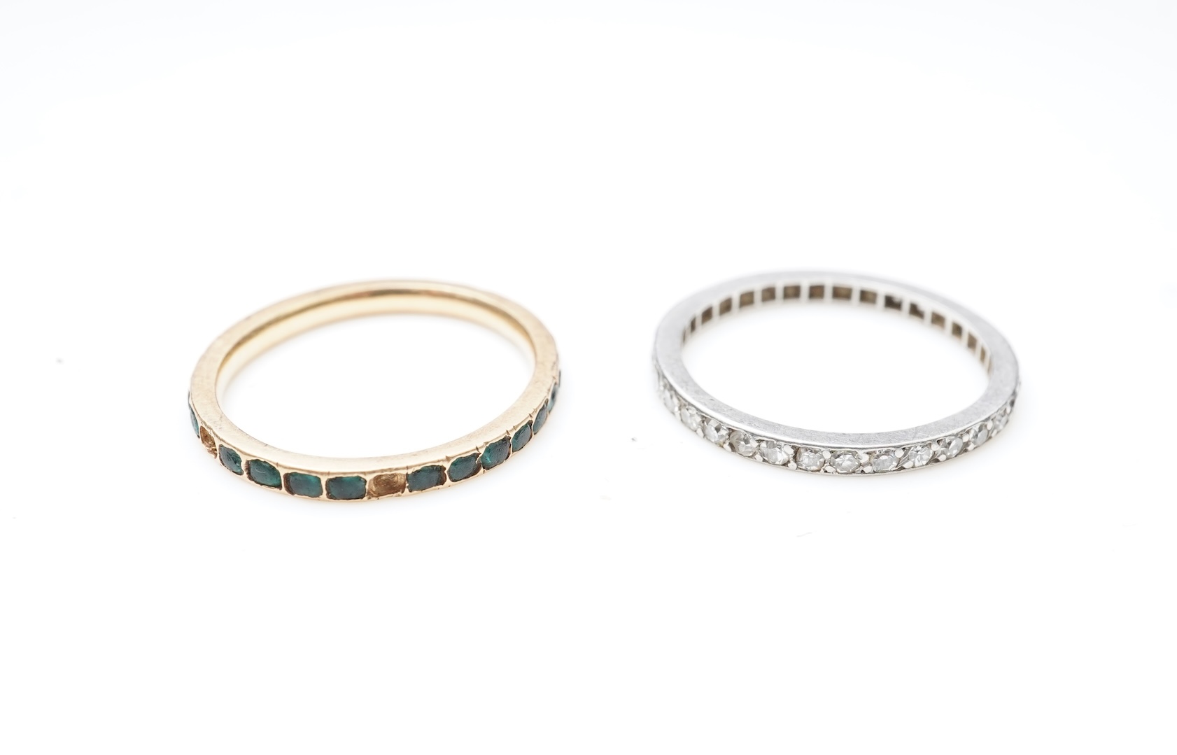 Two eternity rings, early 20th century